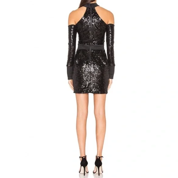 Zhivago Siempre Viva dress- black sequins US/8 L - Picture 2 of 8
